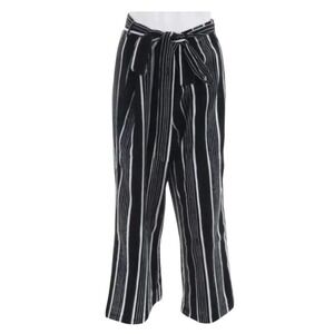 Cupcakes and Cashmere Striped Wide Leg Cropped Pants with Tie - Women's
